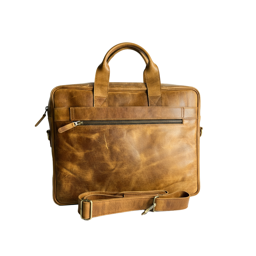 Heritage Laptop Briefcase – Tan