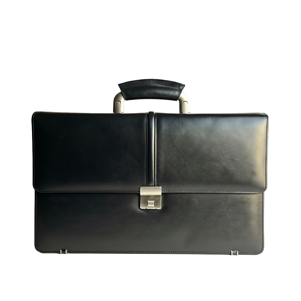 Executive Leather Briefcase – Black