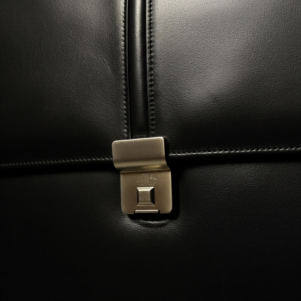 Artisian Leather Executive Briefcase – Premium Black Leather Office Bag