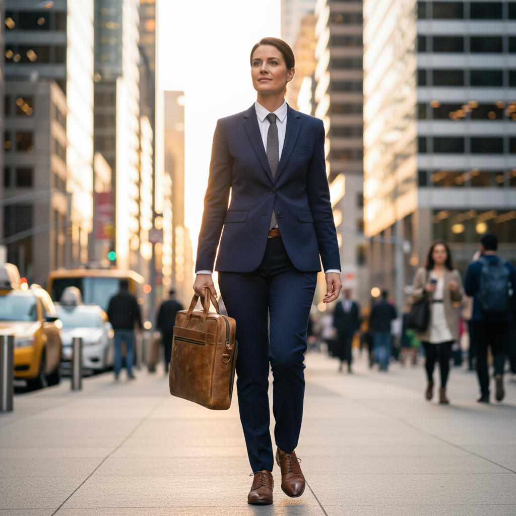 Artisian Leather Heritage Laptop Briefcase – Vintage Tan Leather Office Bag
