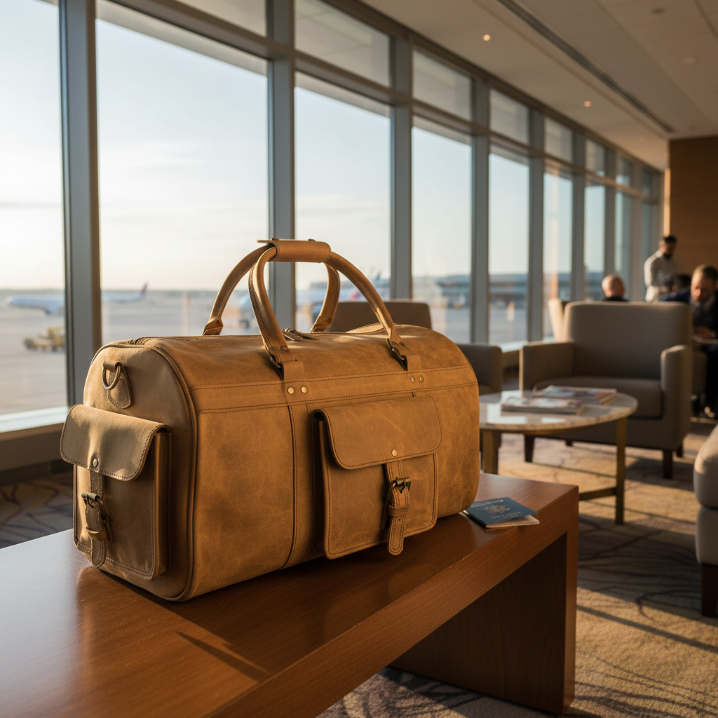 Artisian Leather Voyager Duffle Bag – Premium Vintage Leather Travel Bag