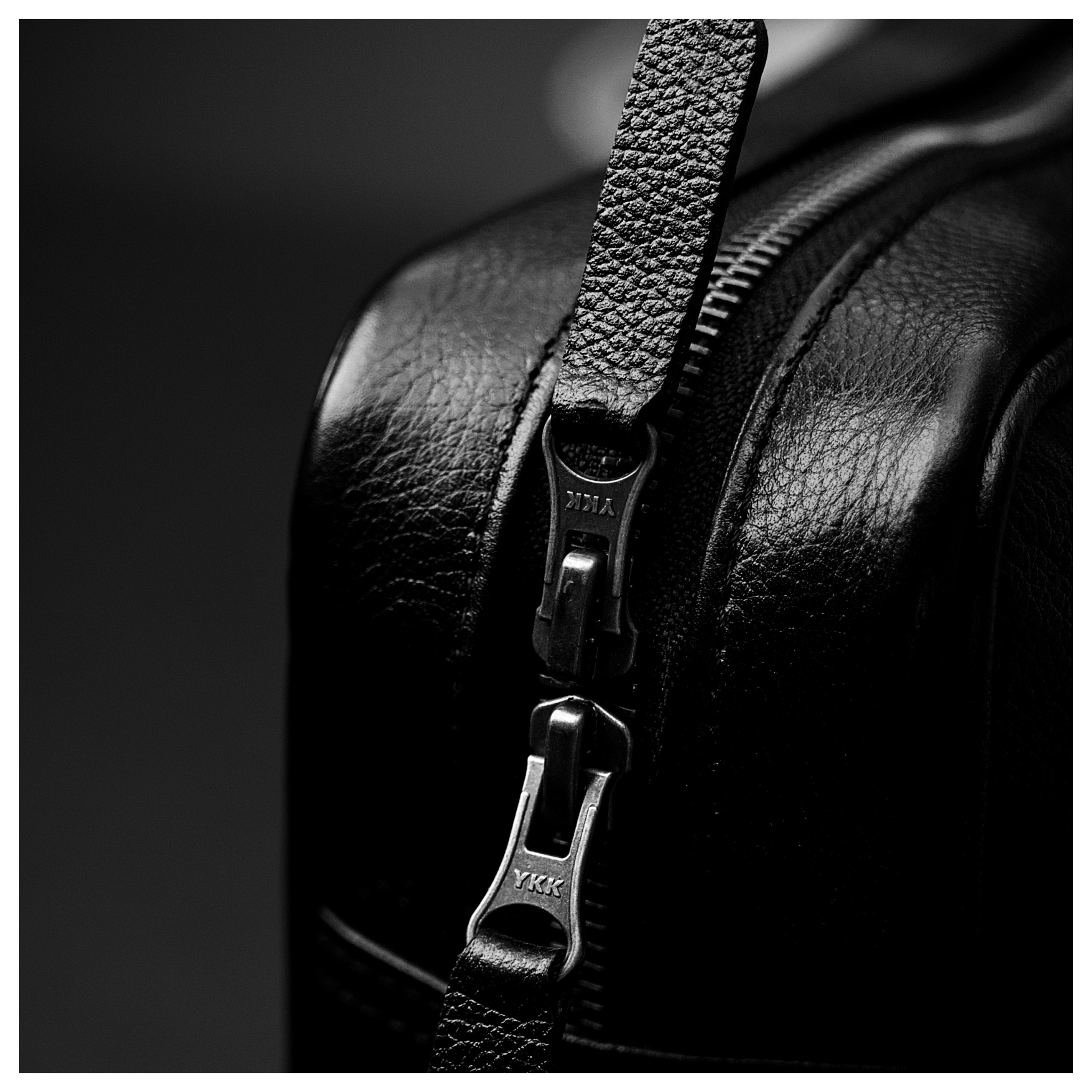 Black Leather Laptop Briefcase