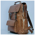Camel Leather Backpack