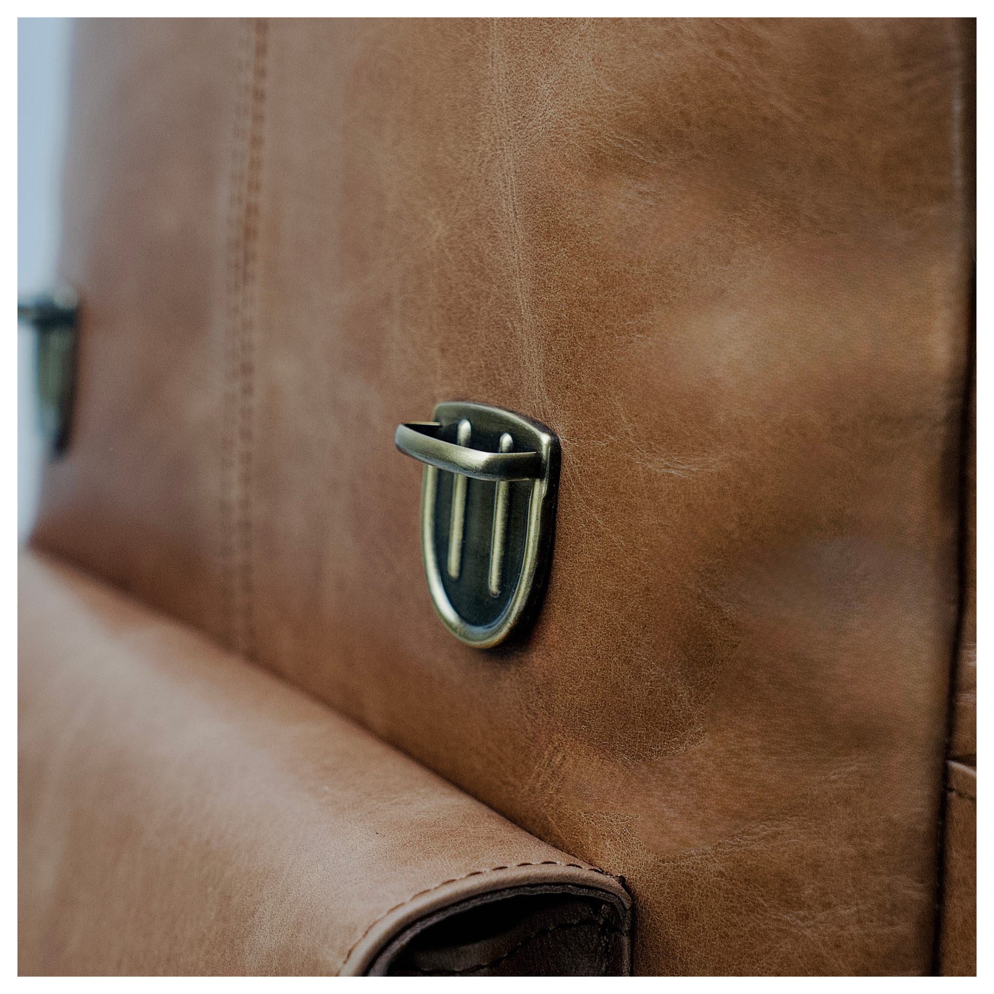 Camel Leather Backpack