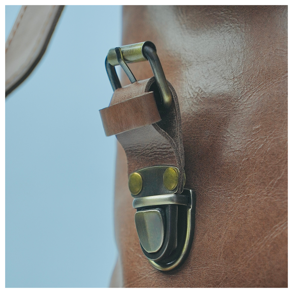 Camel Leather Backpack