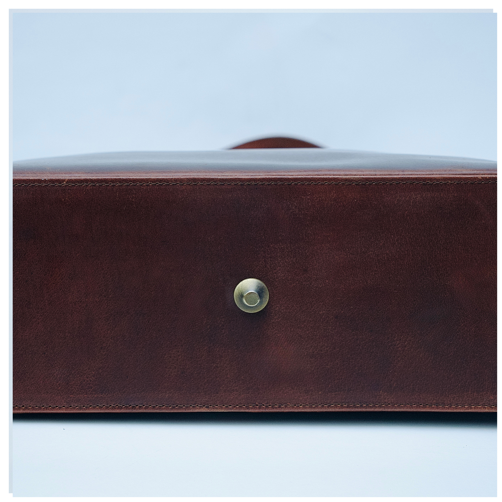Oxblood Leather Tote