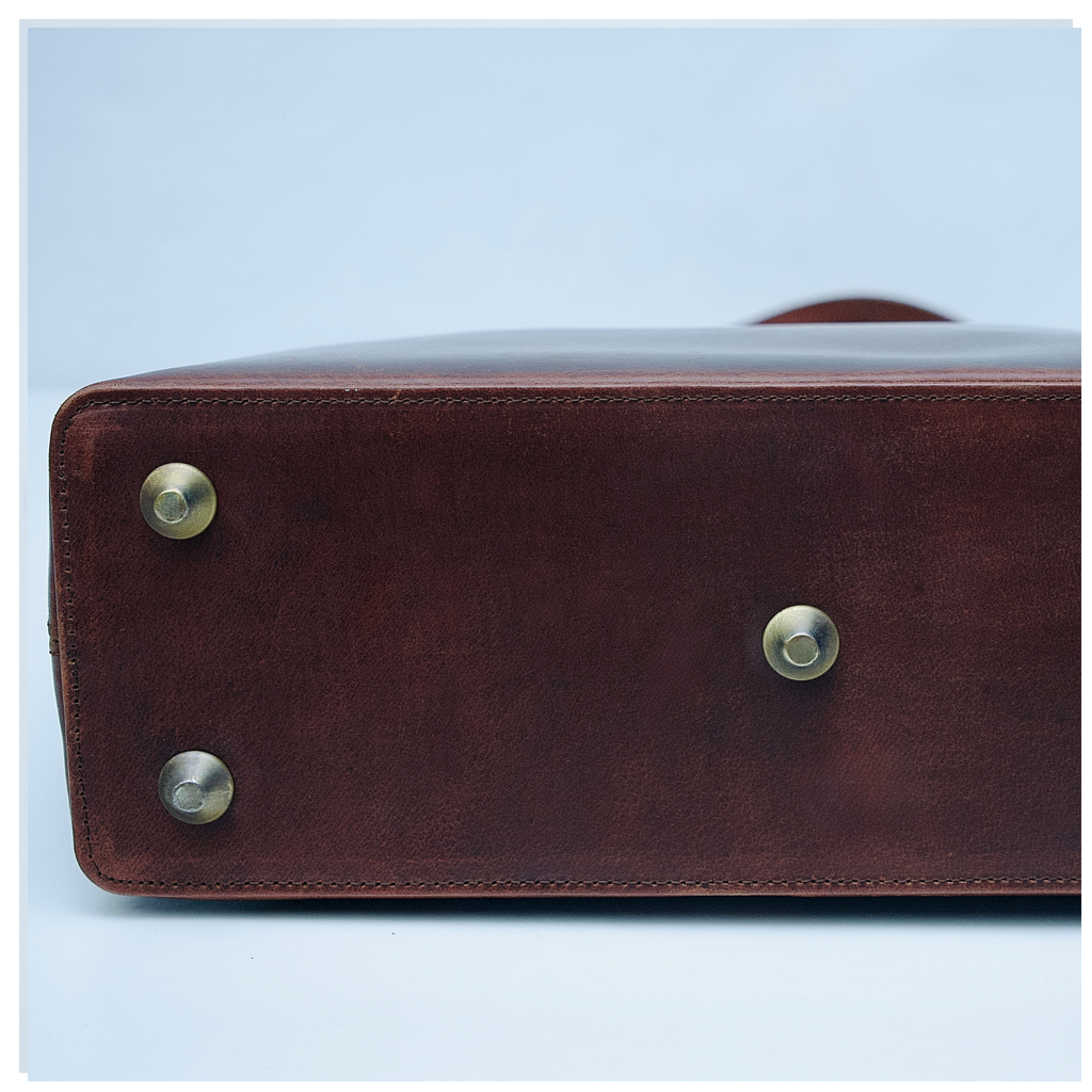 Oxblood Leather Tote