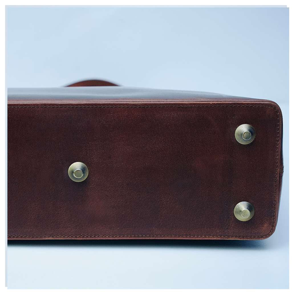 Oxblood Leather Tote