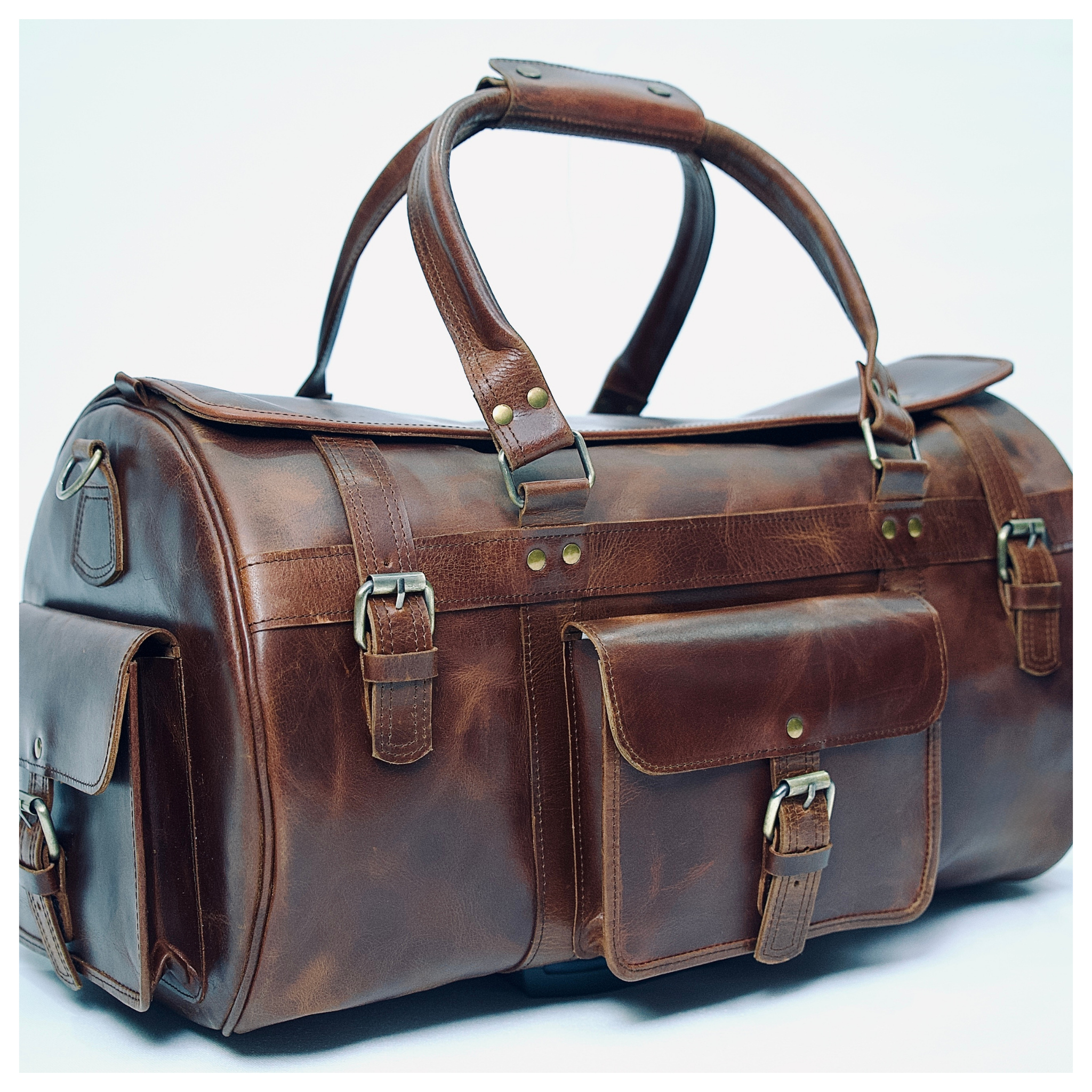Voyager Leather Duffle Bag