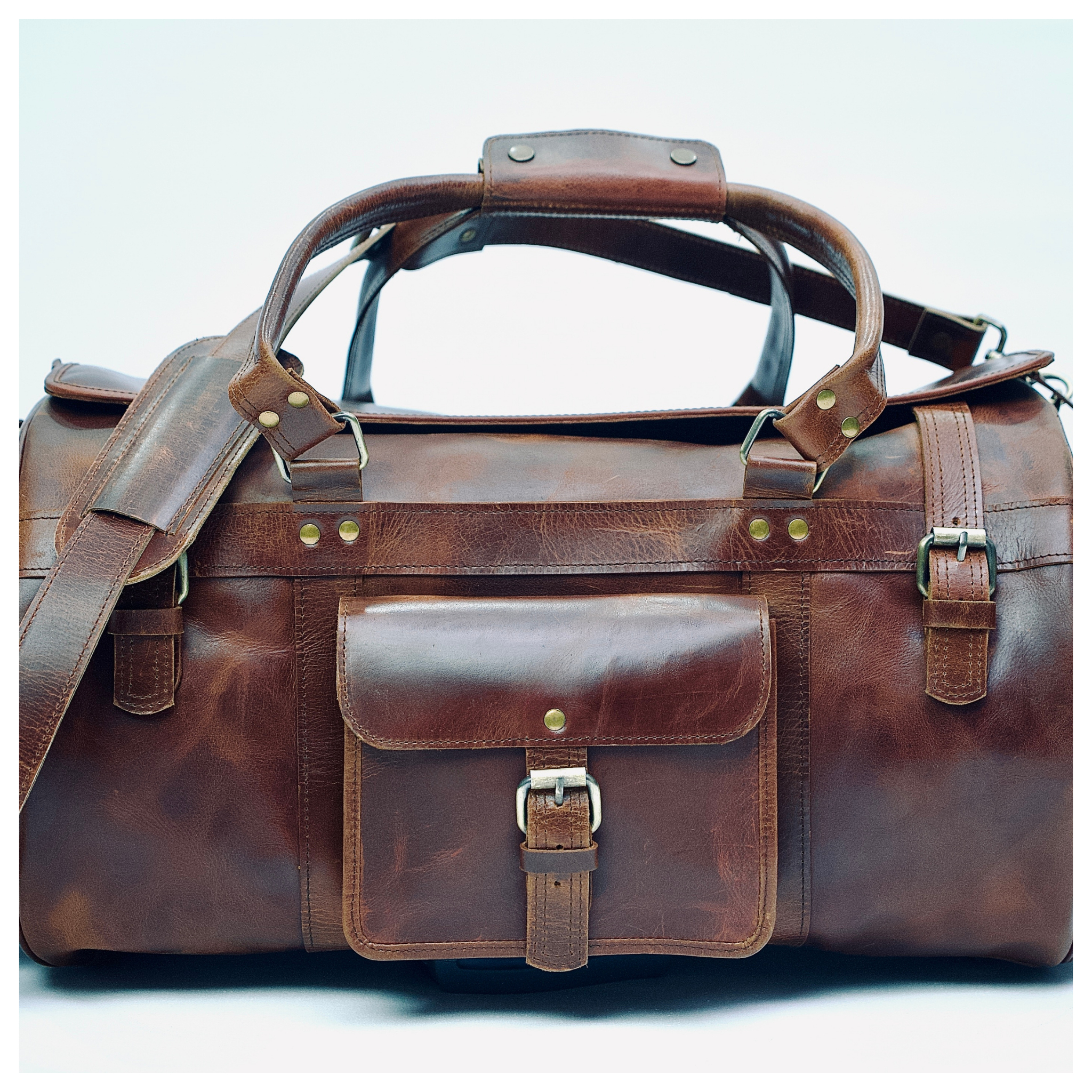 Voyager Leather Duffle Bag