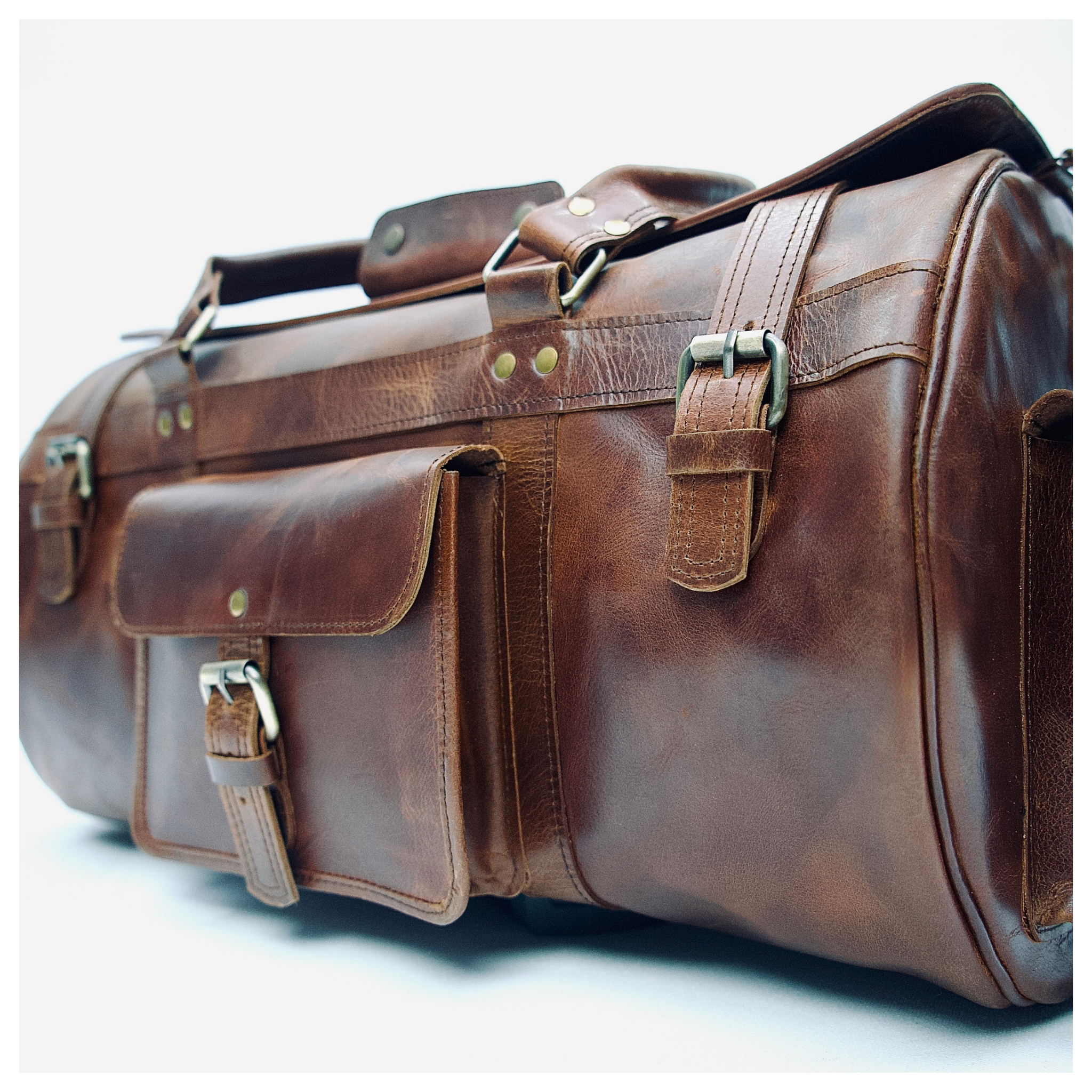 Voyager Leather Duffle Bag