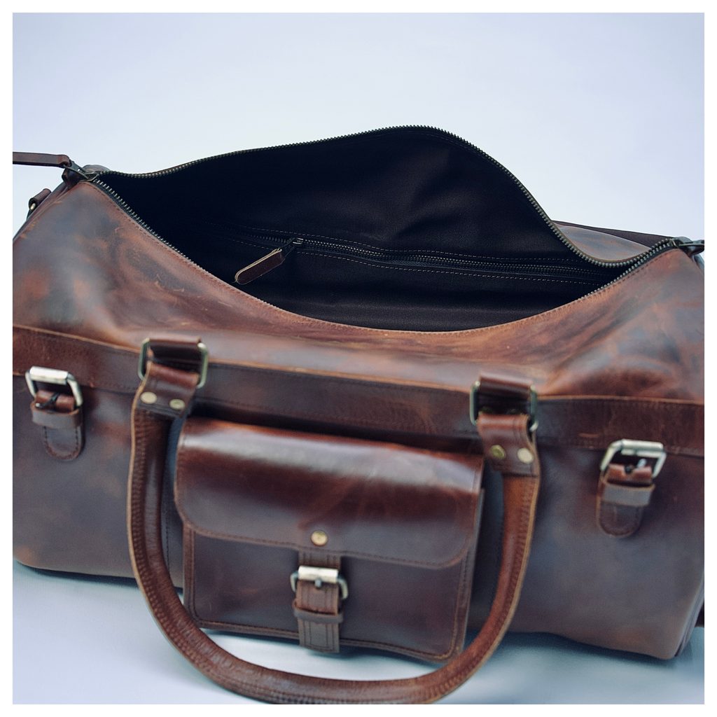 Voyager Leather Duffle Bag