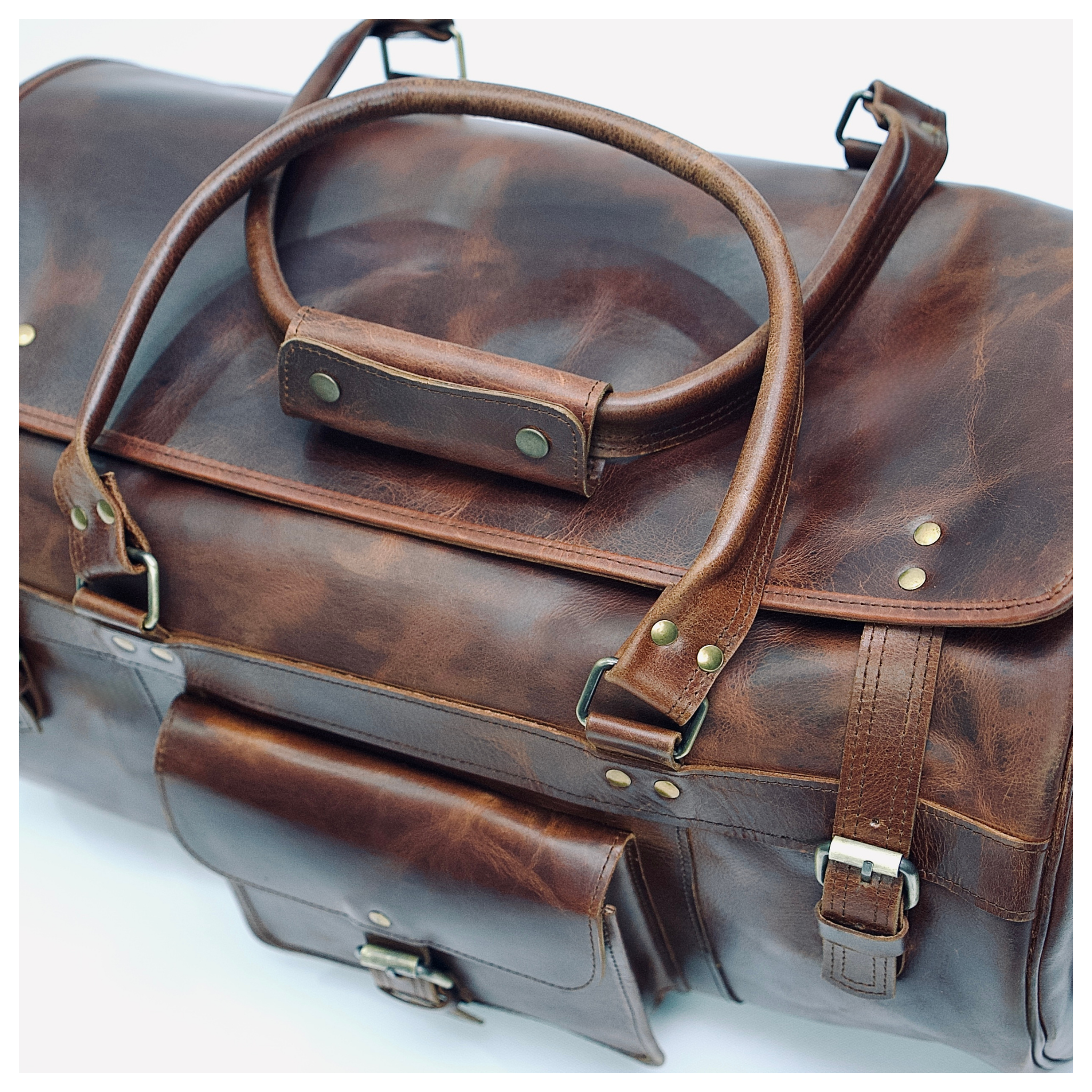 Voyager Leather Duffle Bag